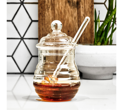 Glass Honey Jar